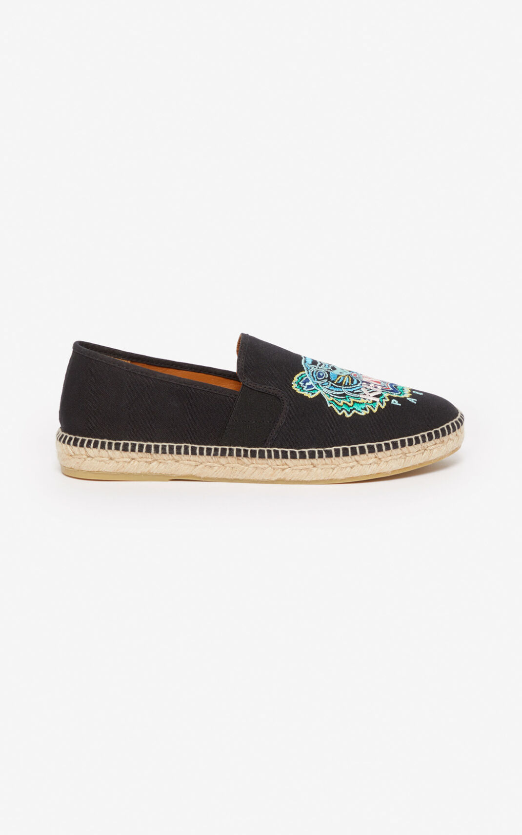 Kenzo Tiger elasticated Espadrile Muške - Crne - Hrvatska PWLVCD342